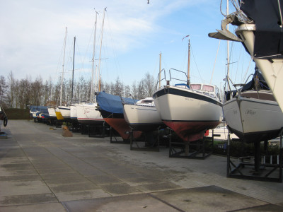 Winterstalling buiten in Woudsend - Heegermeer - Slotermeer (Friesland)