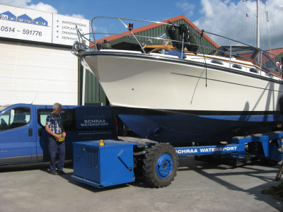 Winterstalling buiten in Woudsend - Heegermeer - Slotermeer (Friesland)